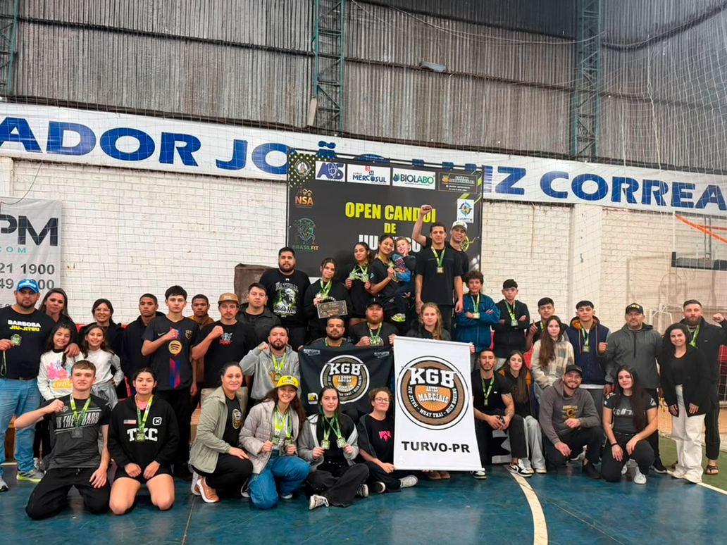 Equipe KGB de Jiu-Jitsu conquista 1º lugar geral no Open Candói